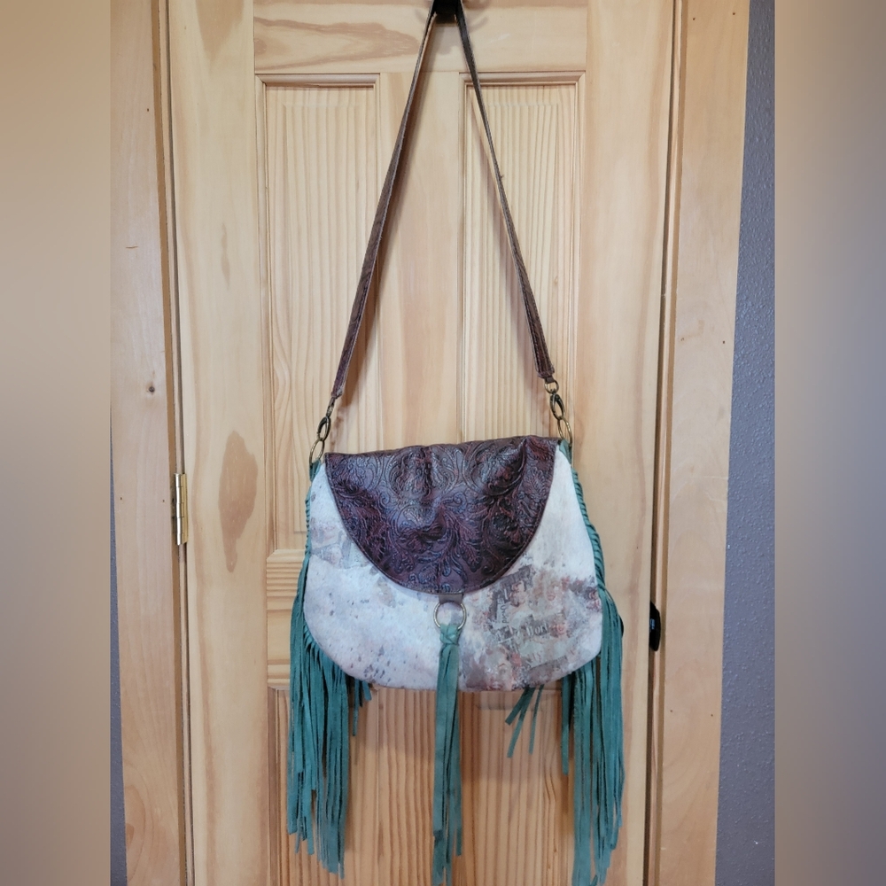 Cowhide & Fringe Purse.